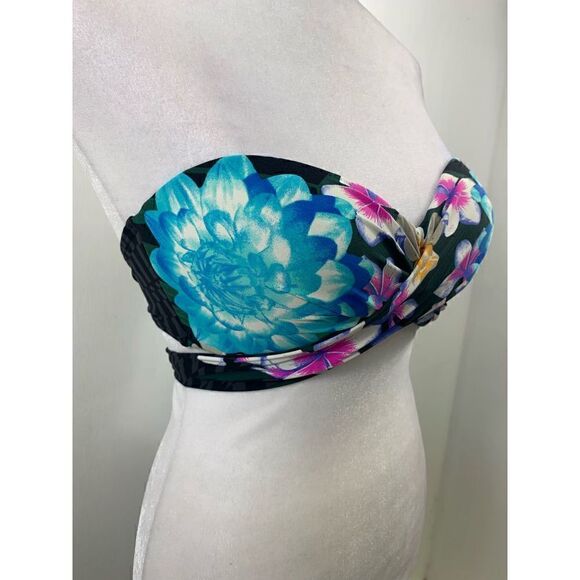 Coco Reef Multicolor Strapless Bikini Top Size 32/34C - Picture 3 of 9